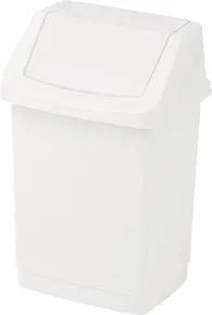Szemeteskuka, csuklós fedéllel, 50 l, CURVER Click-it fehér